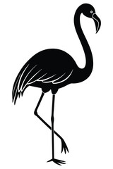 Fototapeta premium Flamingo Silhouette illustration Vector design