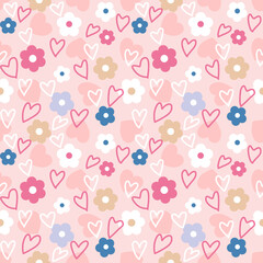 seamless pattern with flowers