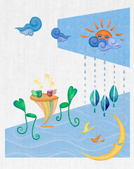 抽象：不思議なテーブル