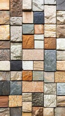 Textured stone wall design indoor location surface material modern environment close-up view aesthetic concept