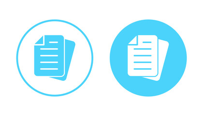 Document icon vector. Paper sign and symbol. File Icon