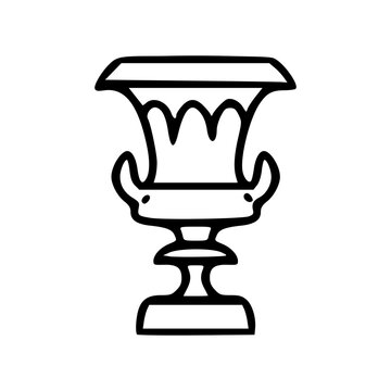 recommend clip art: Greek vase outline vector