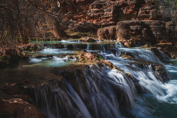 Waterfalls on the Havasupai Reservation in the Grand Canyon!