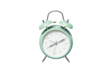 PNG, Alarm o’clock, blue alarm clock, isolated on white background
