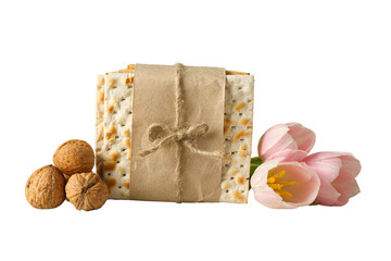 Passover, Traditional items, isolated on white, PNG