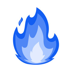 Blue flame illustration