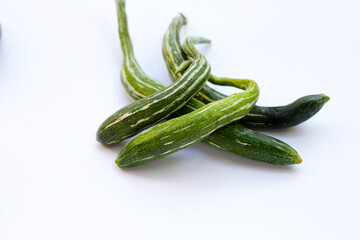 Snake gourd or serpent gourd
