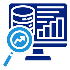 Big Data Analytics Icon Element For Design