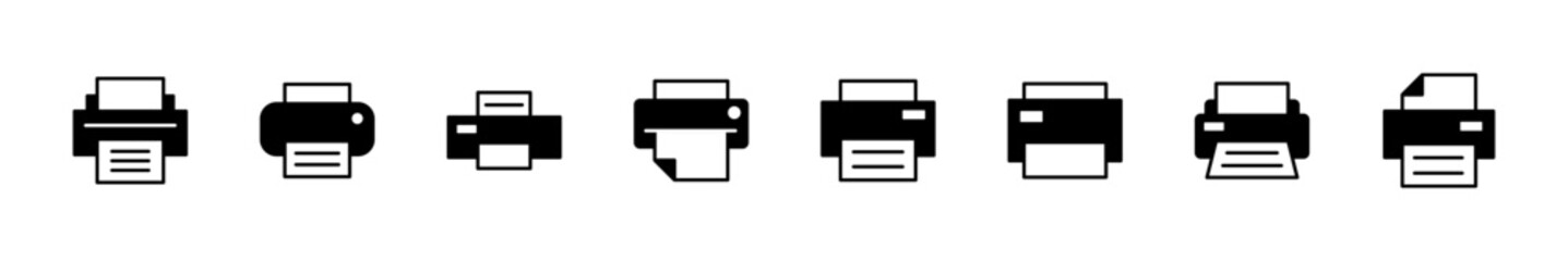 Print icon set. printer icon vector.