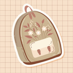spring stickers backpack