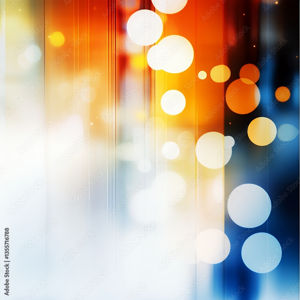Poster abstract colorful bokeh background with glowing circles and smooth texture