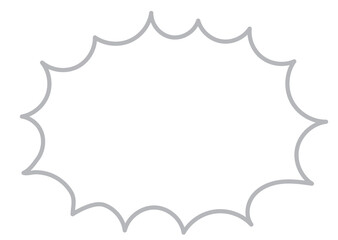 Pop and simple jagged wipeout material