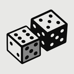 dice on white