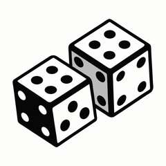 dice on white