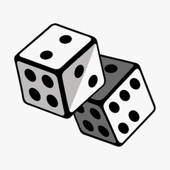 dice on white