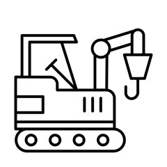 Hammer of Construction Machinery Icons