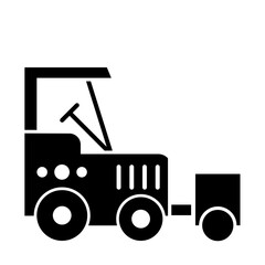 Road Grader of Construction Machinery Icons
