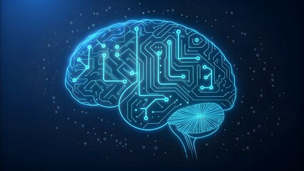 human brain with a brain