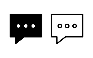 Chat icon vector illustration. speech bubble sign and symbol. comment icon. message