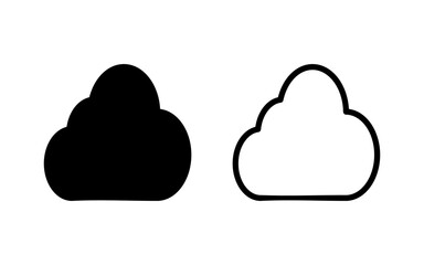 Cloud icon vector illustration. cloud sign and symbol