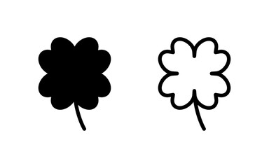 Clover icon vector illustration. clover sign and symbol. four leaf clover icon.