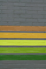 Abstract Wall Texture with Colorful Stripes