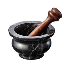  Classic white marble mortar and pestle set