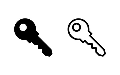 Key icon vector illustration. Key sign and symbol.