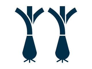 Leek icon. Spring vector icon concept. Simple vector line icon.