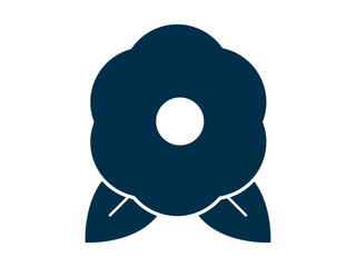 Camellia icon. Spring vector icon concept. Simple vector line icon.