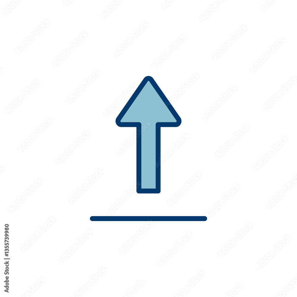 Poster upload icon vector isolated on white background. upload sign icon. upload button. load symbol.