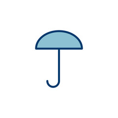 umbrella icon vector isolated on white background. Umbrella vector icon