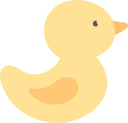 Cute Cartoon Yellow Chick Duck Illustration