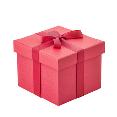 a vibrant red gift box adorned with a ribbon symbolizing celebration and giving perfect for occasions like birthdays holidays or special events