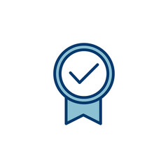 Achieve icon vector isolated on white background. Award vector icon. medal Vector icon . Achievement. stamp