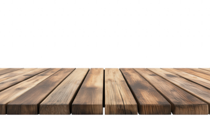 a close-up view of wooden planks arranged in a horizontal layout set against a plain white background ideal for showcasing products or creating a rustic aesthetic