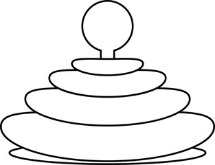 baby toy newborn line element