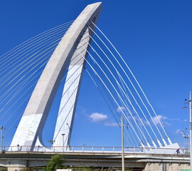 Close-Up of Namchang Bridge Cable-Stayed Design