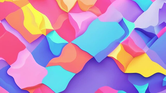 Modern Colorful Geometry Animation