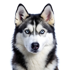 Obraz premium Siberian husky puppy isolated on white back ground