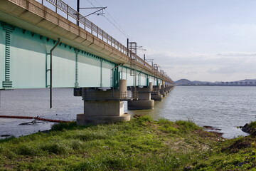 Railway Bridge Spanning Yeongsan River