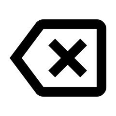 Obraz premium Backspace Icon