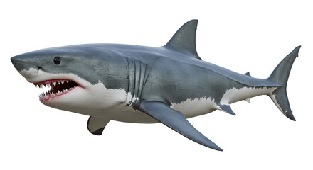 Ocean Apex: Photorealistic Great White Shark in Menacing Detail