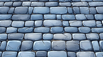 Fototapeta premium Detailed Cobblestone Pavement Texture Design