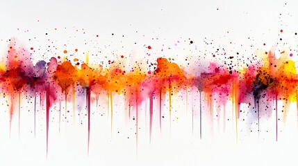 Fototapeta premium Abstract Watercolor Painting: A Symphony of Color and Emotion