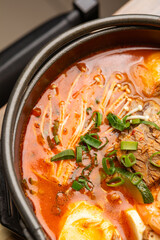 delicious food in asian restaurant 