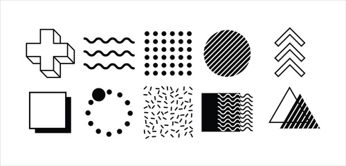 Simple Memphis Element Set