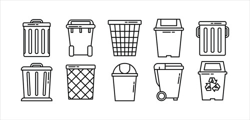Trash Icon Set