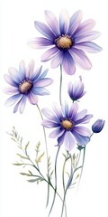 Elegant Purple Floral Design