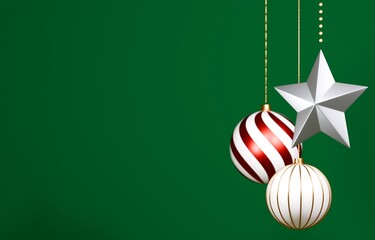 3D素材_クリスマスオーナメント